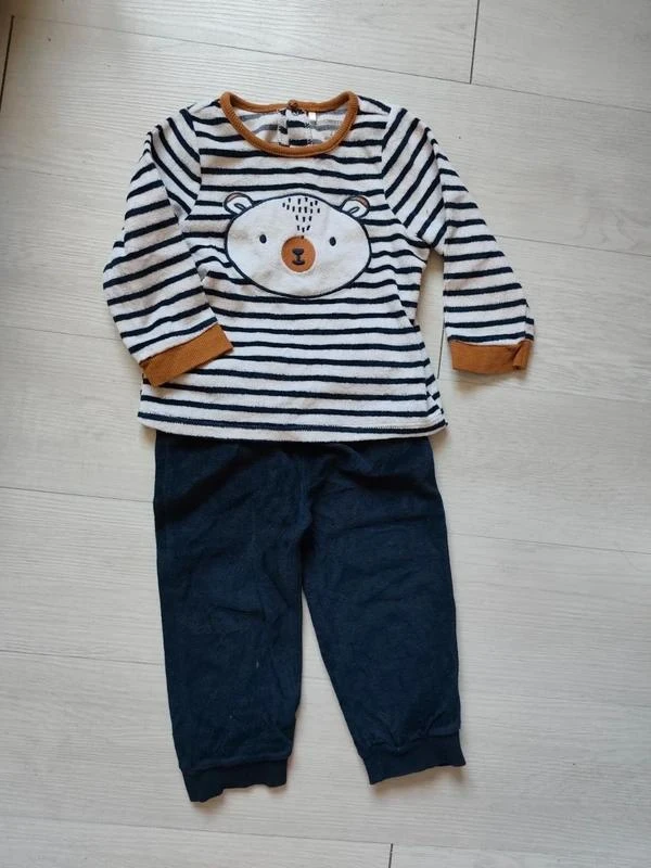 Pijama 2 peças veludo 🧸 Tamanho 23 meses 🧸 Orchestra – photo 3
